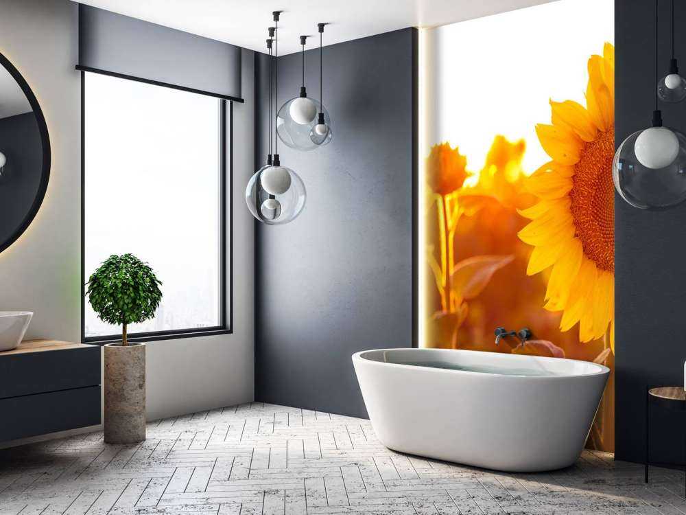 Champ de tournesol chaud