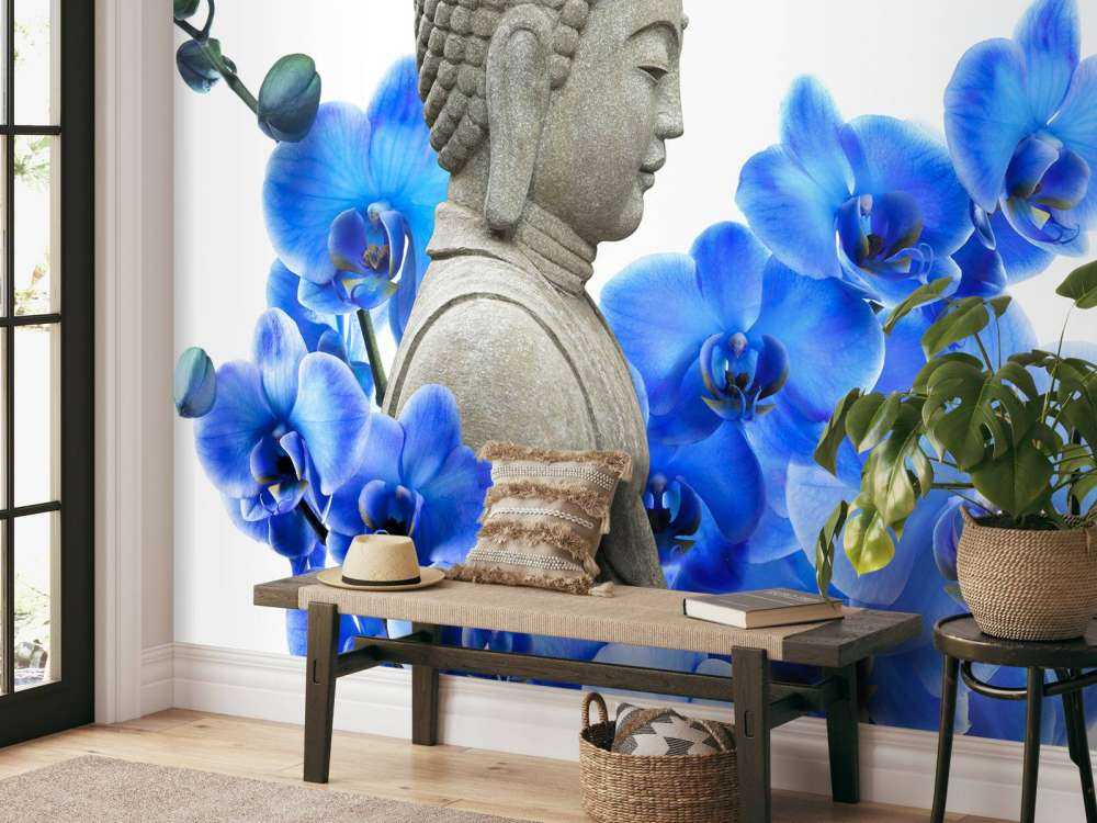 Bouddha et les orchidées