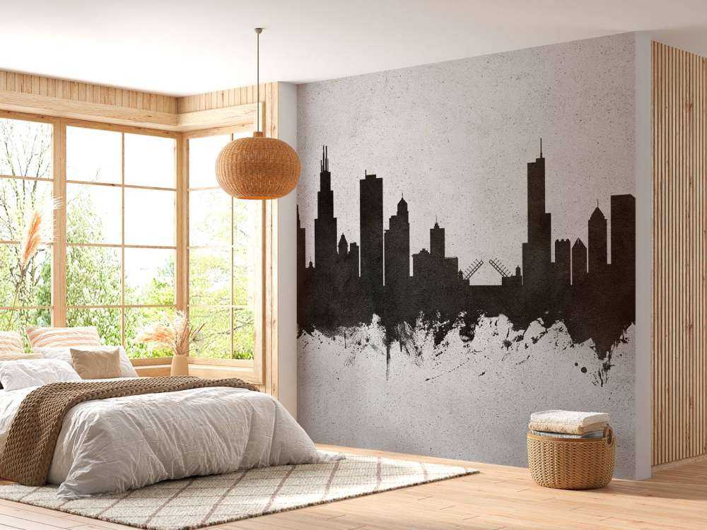 Aquarelle skyline, Chicago