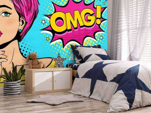 Femme au style pop art