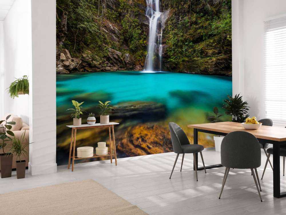 Chute d'eau turquoise