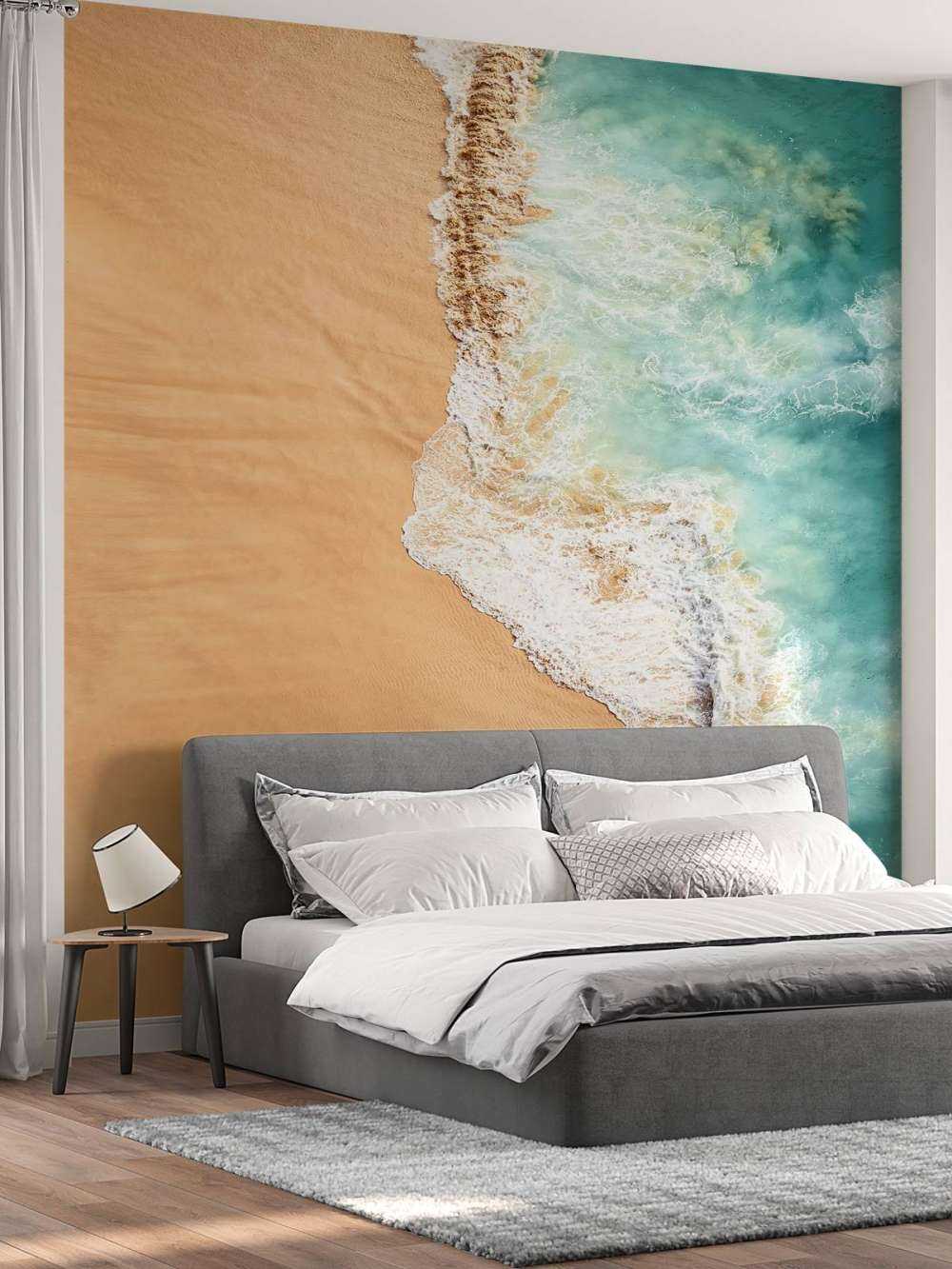 Vue aérienne des vagues