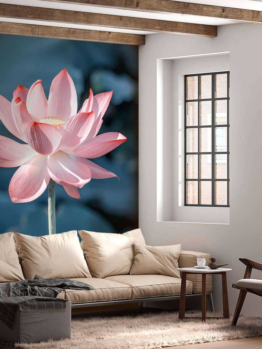 Fleur de lotus rose clair