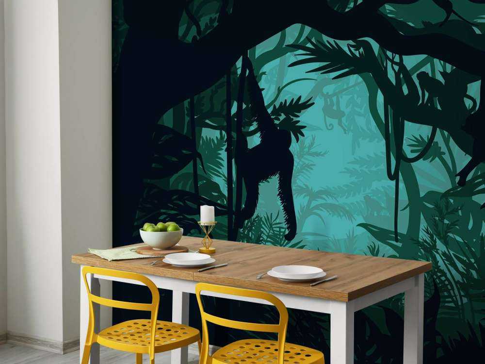 Singe dans la jungle