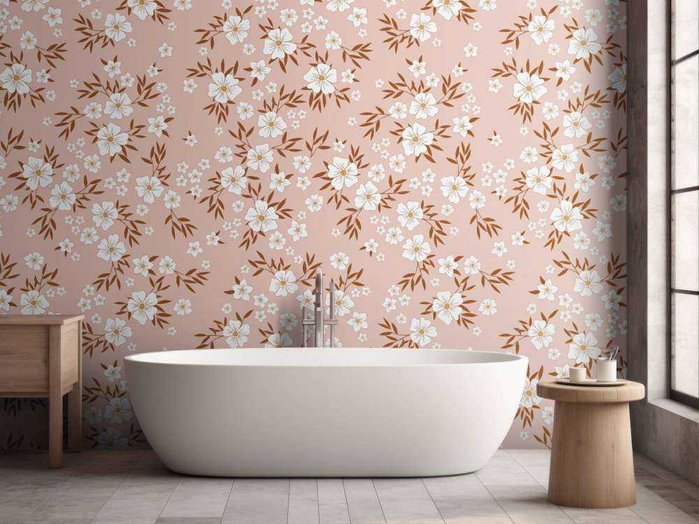 Fleurs avec feuilles