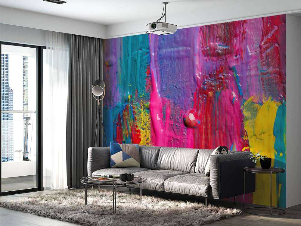 Peinture colorée