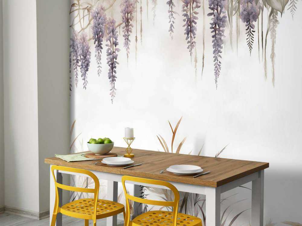 Glycine et Graminées Beige