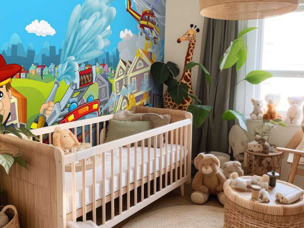 Chambre d'enfants pompiers