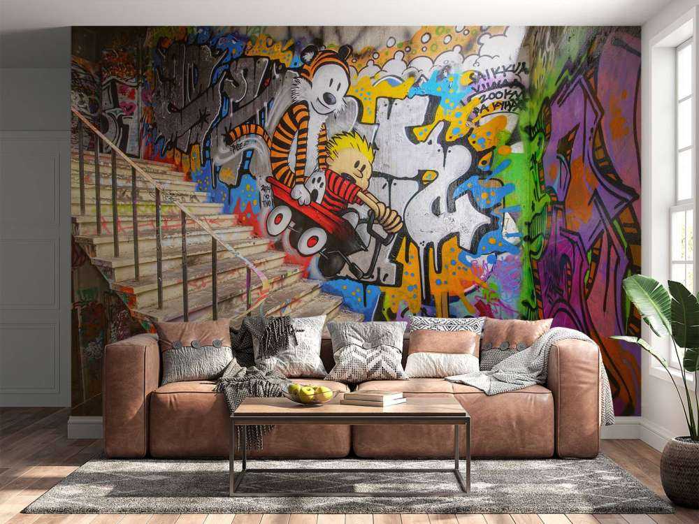 Graffiti avec escalier