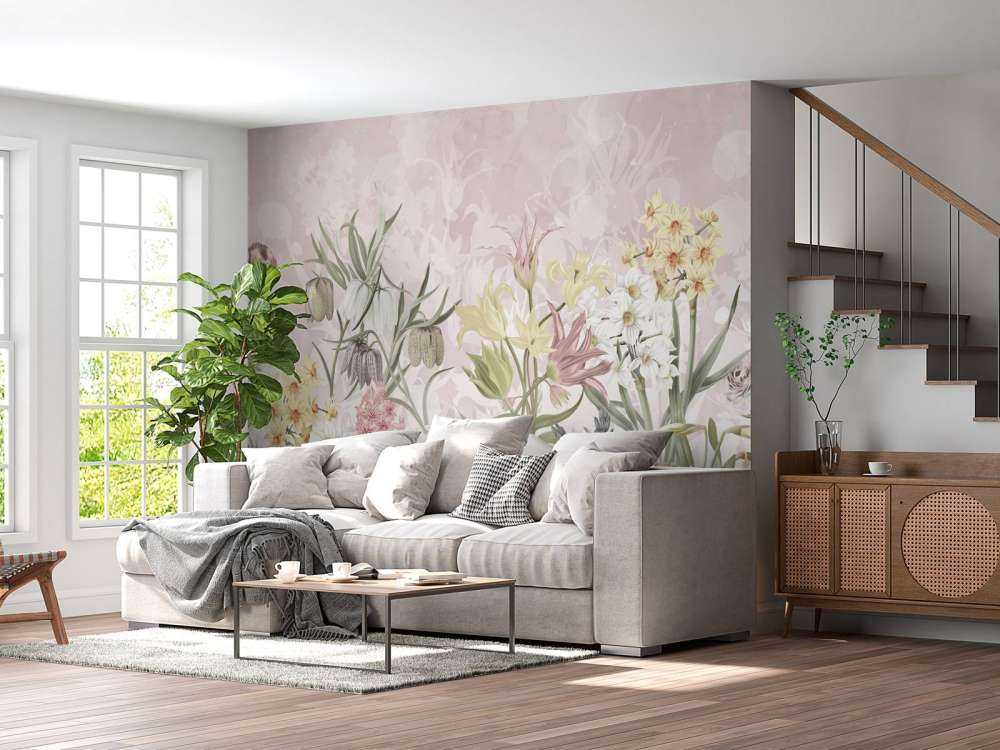 Fleurs de printemps - Rose pastel pétale