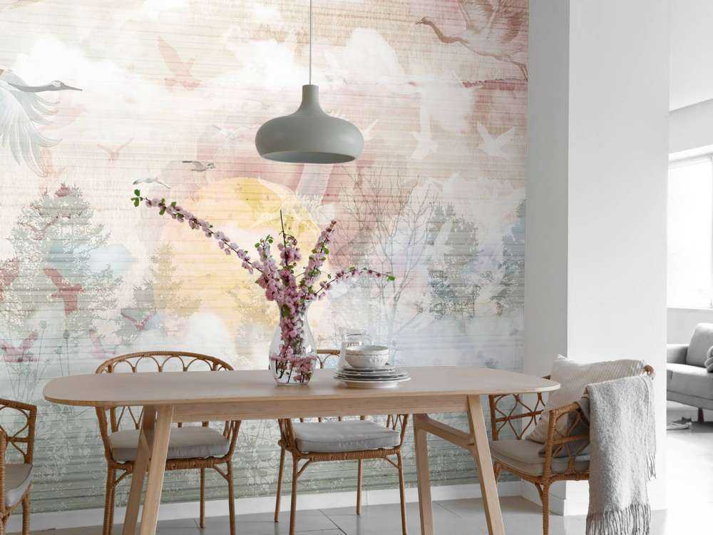 Lever de soleil dans la brume