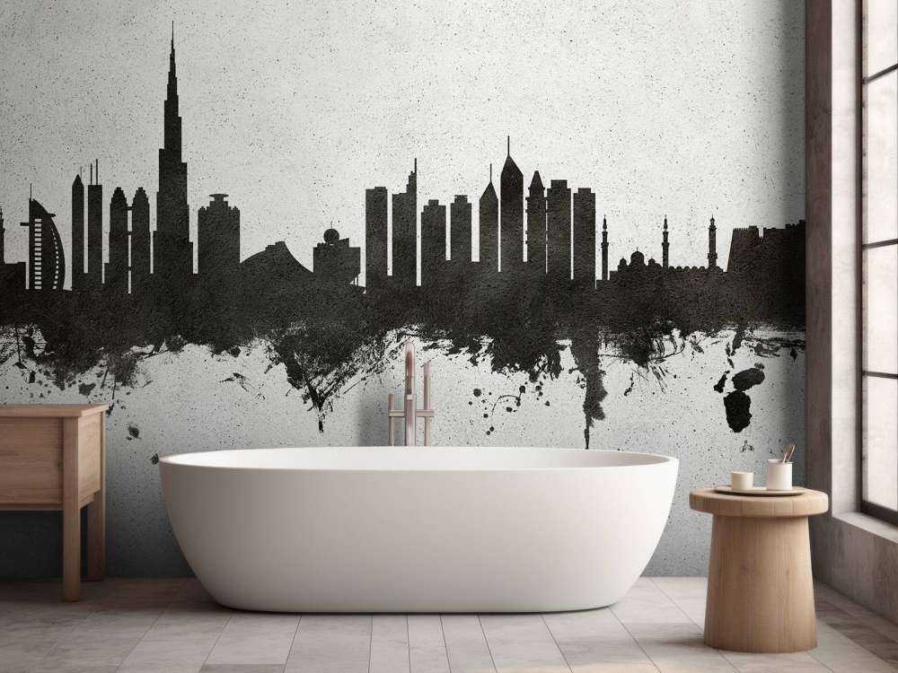Aquarelle skyline, Dubaï