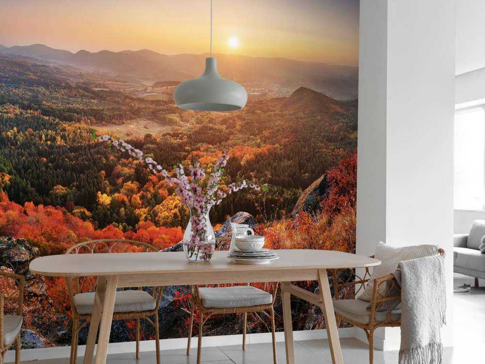 Paysage d'automne dans les montagnes