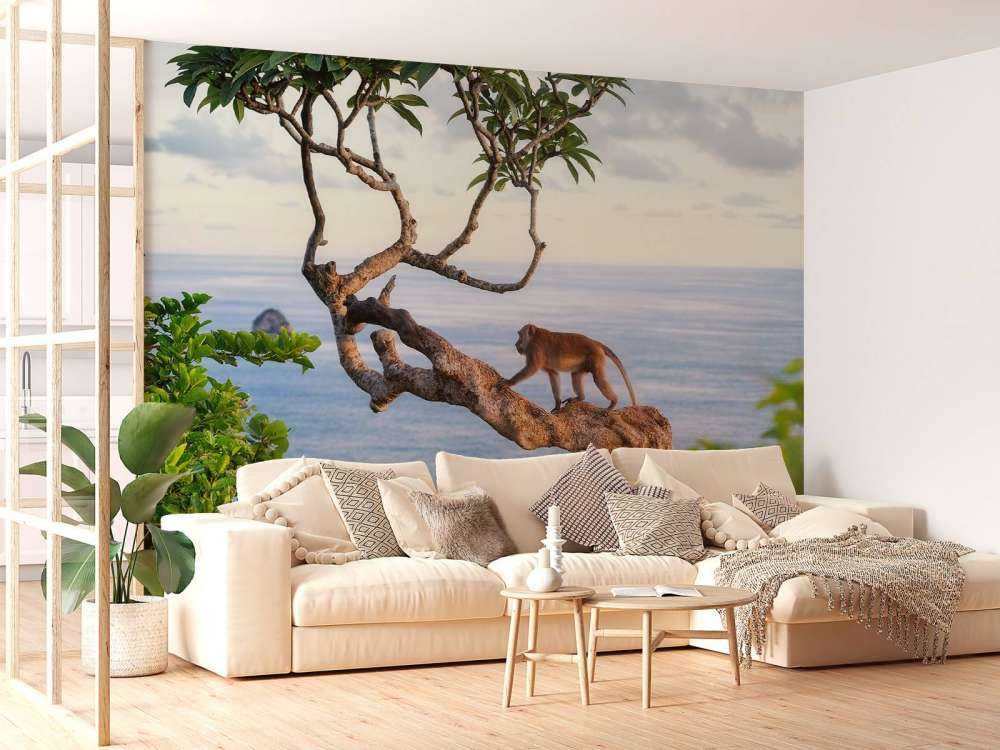 Singe sur un arbre