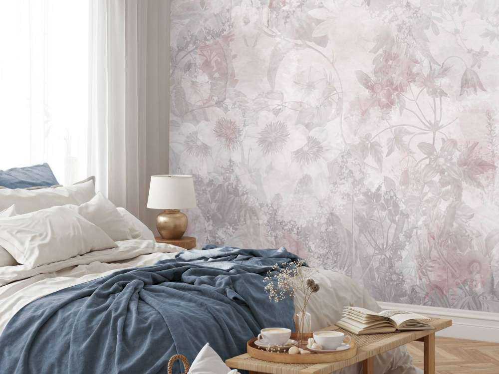 Jardin aquarelle rose