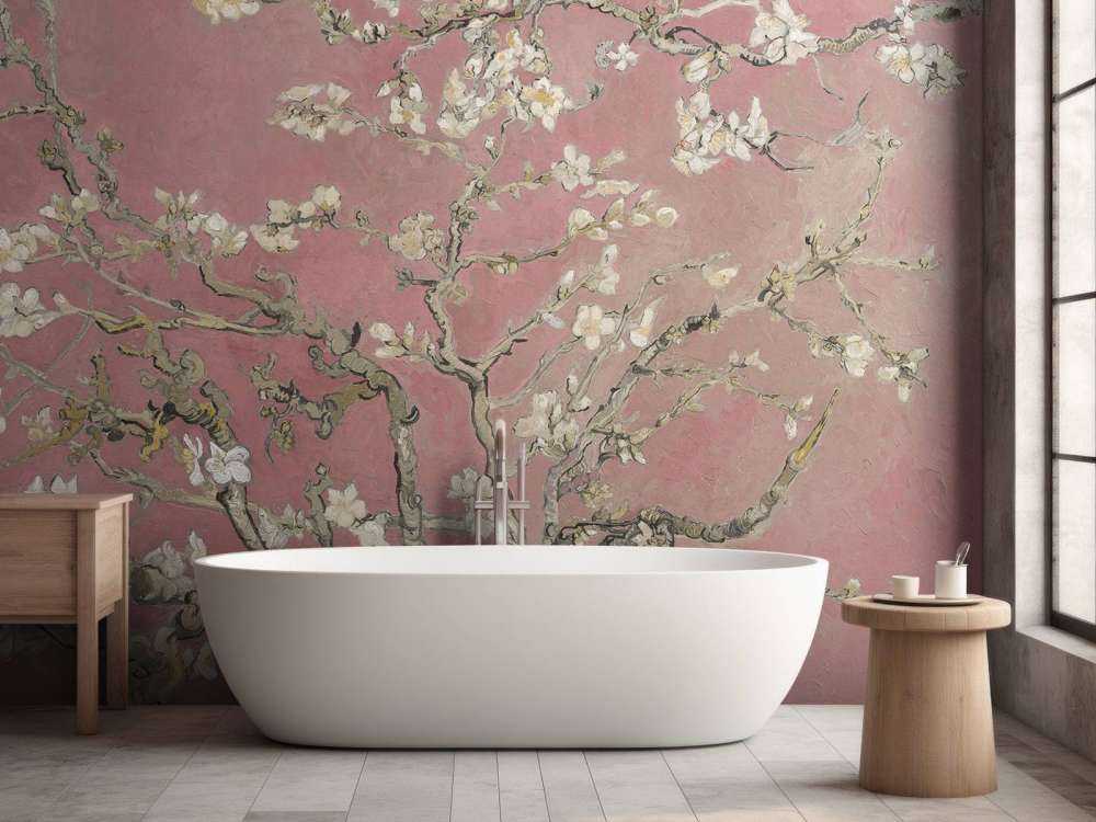 Fleur d'amandier colorée