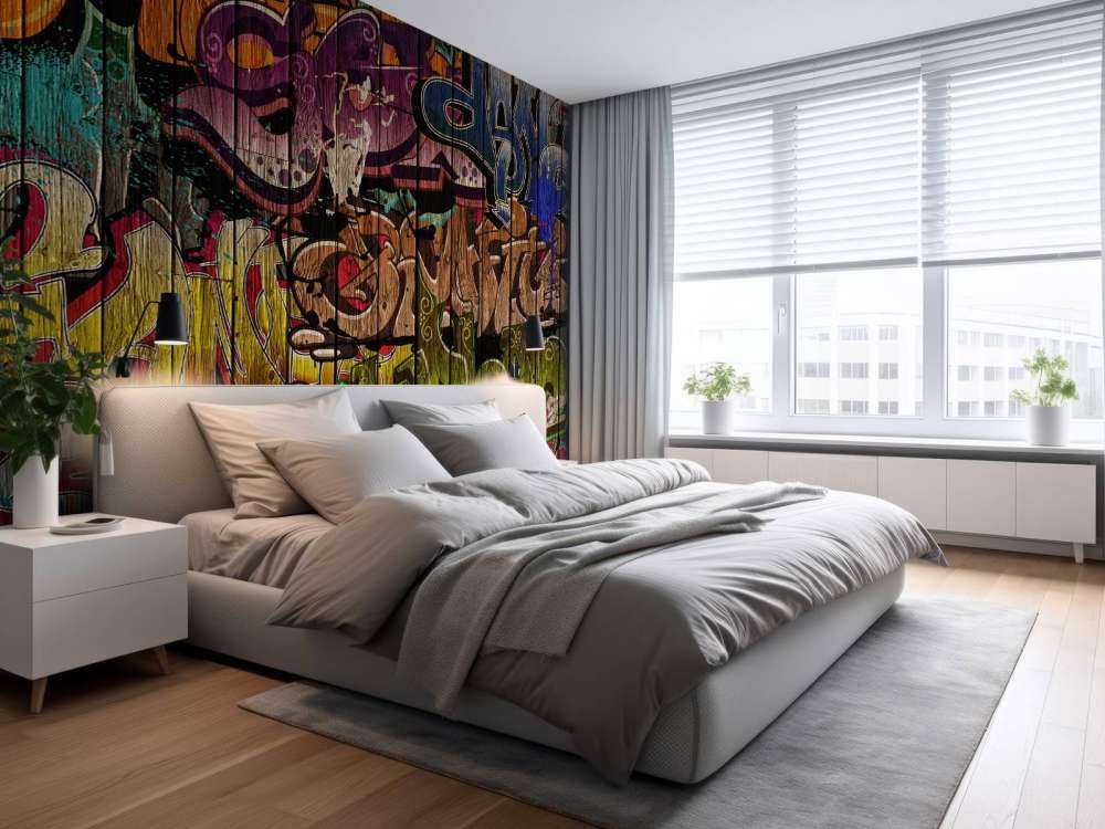 Graffitis sur bois