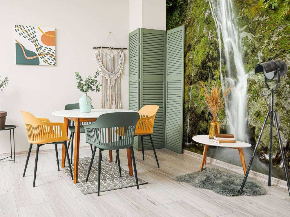 Chute d'eau avec une belle verdure