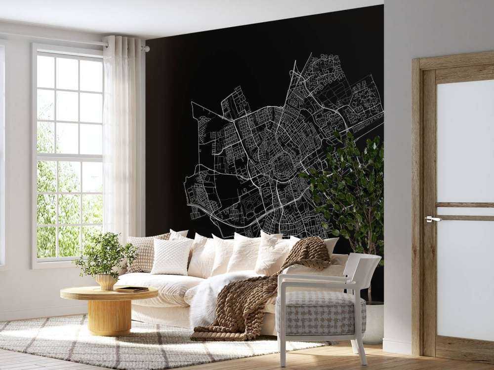 Carte de Groningen, noir