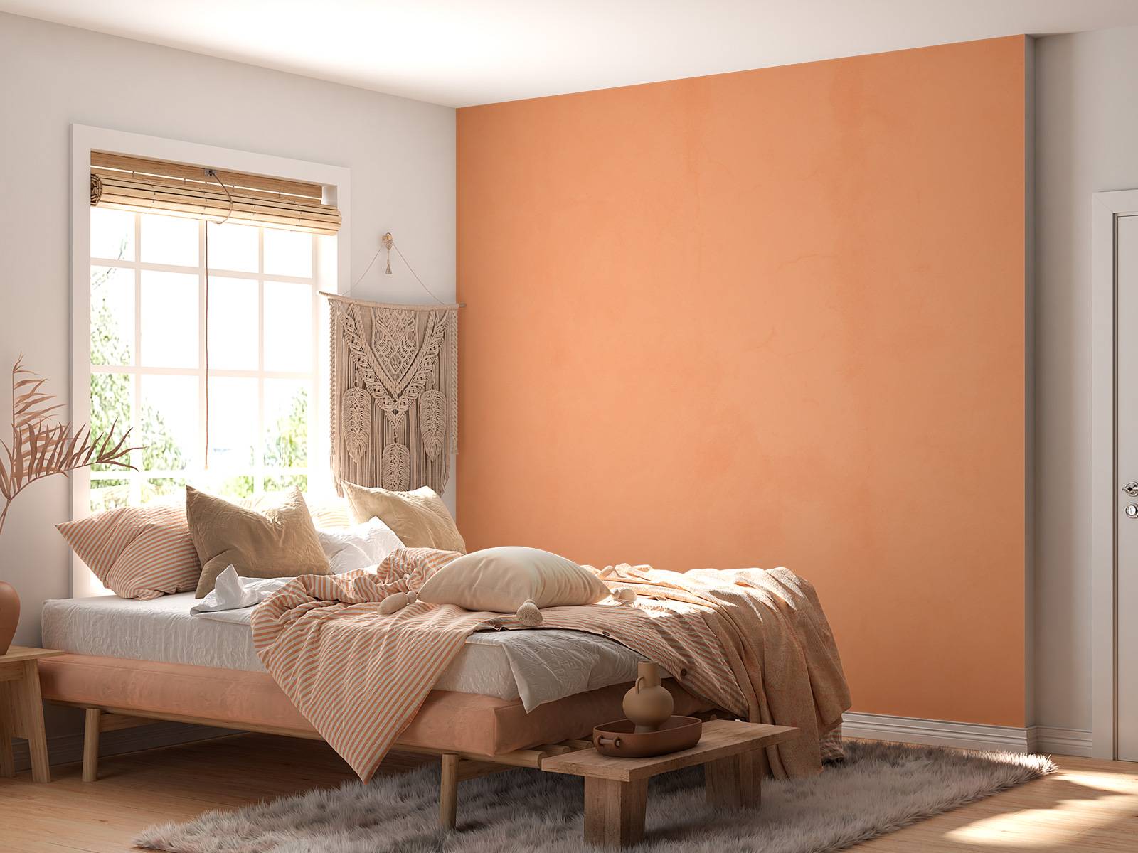 Béton orange clair