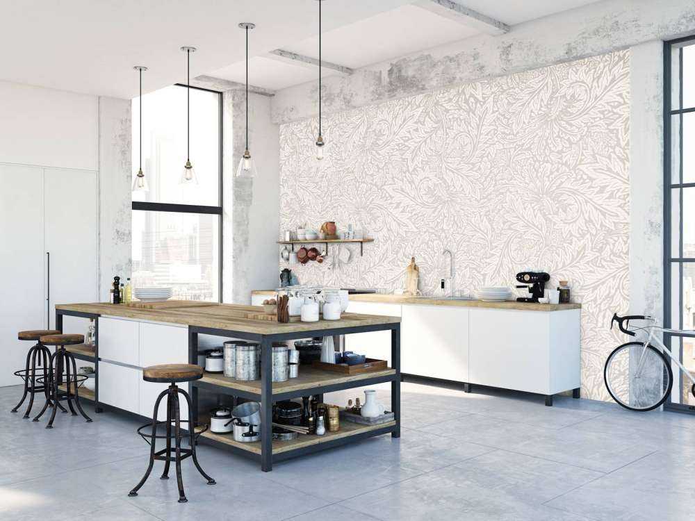 Morris Florals & Leaves - beige neutre