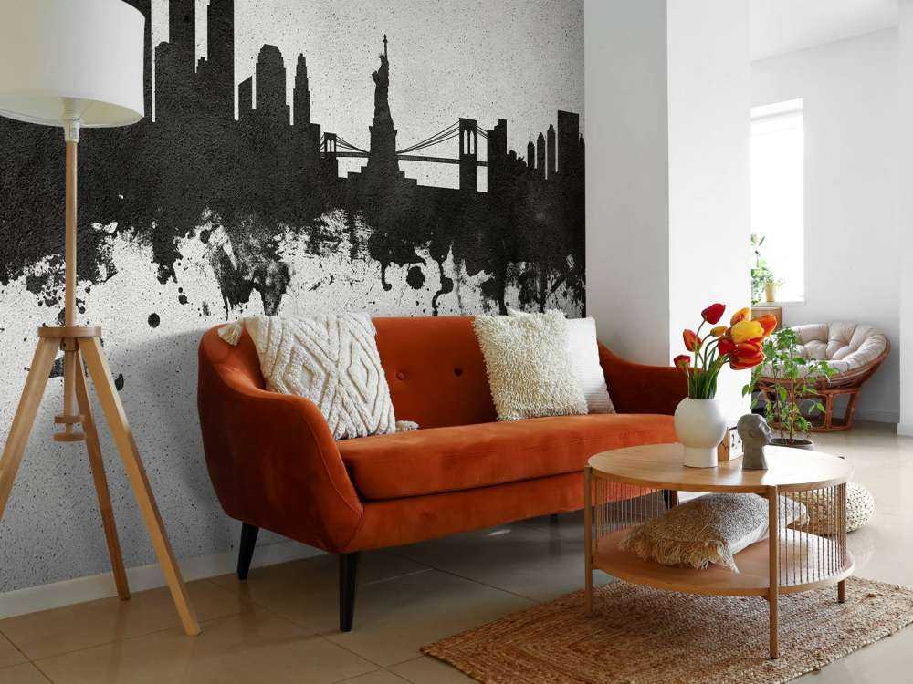 Aquarelle skyline, New York
