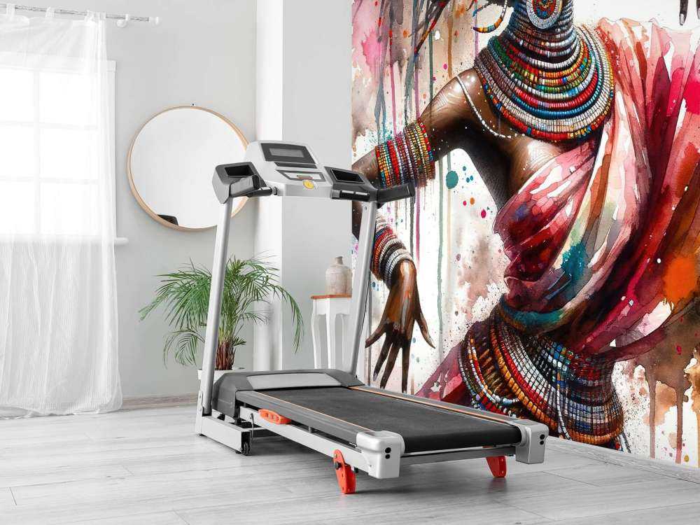 Danseur africain à l'aquarelle