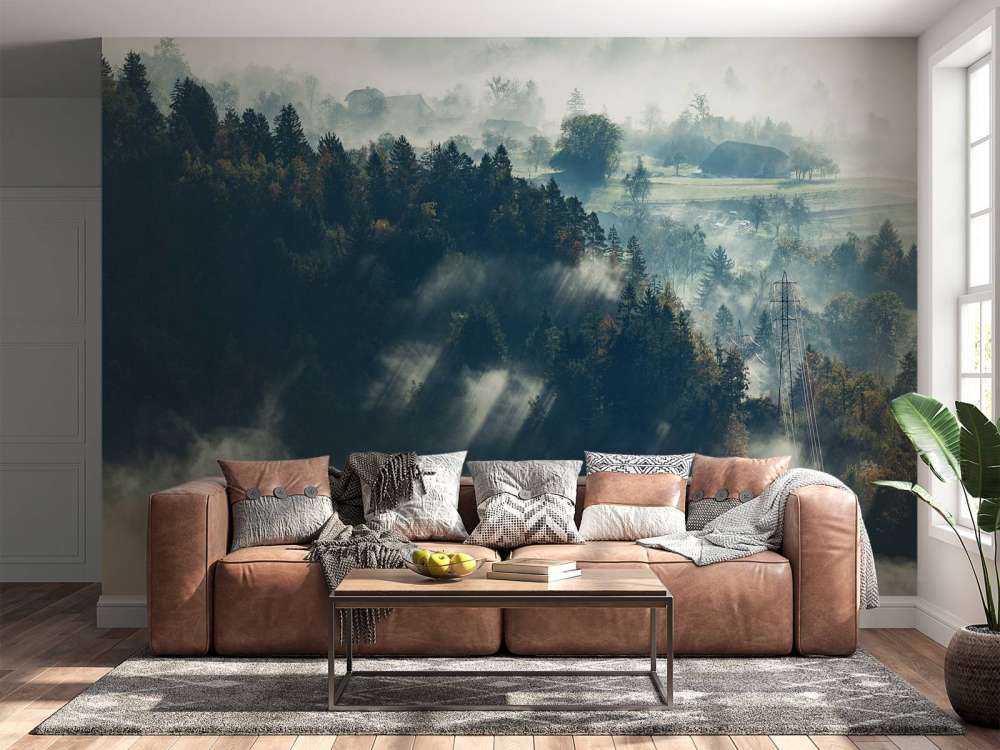 Paysage brumeux