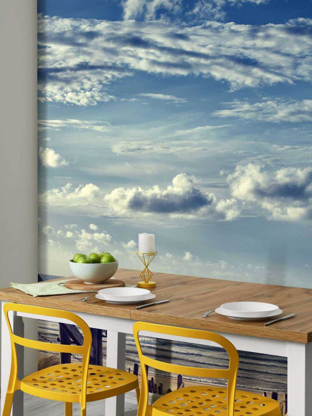 Plage et nuages