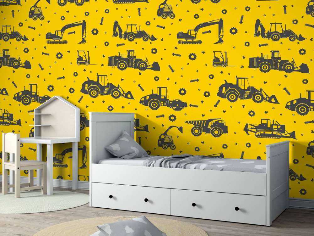Jaune de construction jaune
