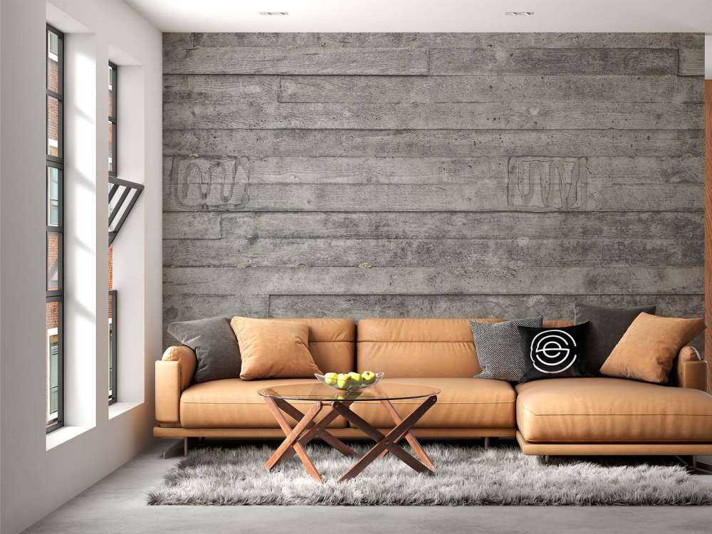 Mur en bois gris