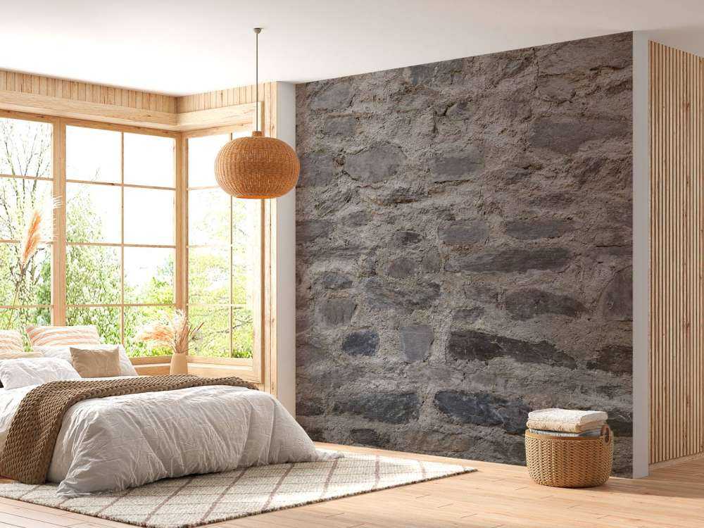 Mur avec des pierres brutes