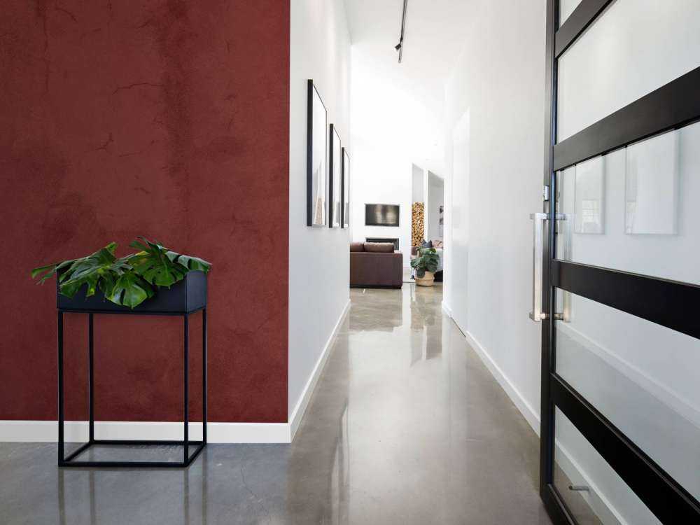 Béton rouge bister