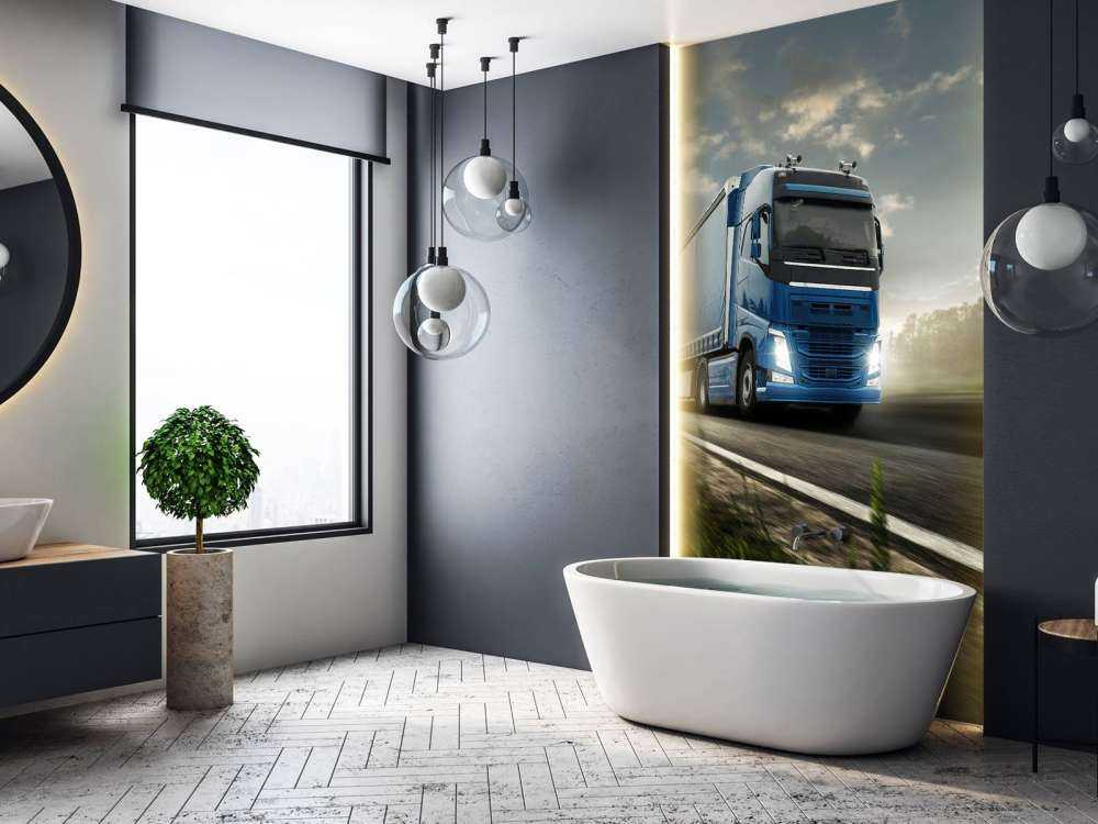Photo du camion de papier peint