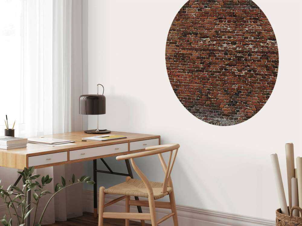 Ancien mur de briques restauré