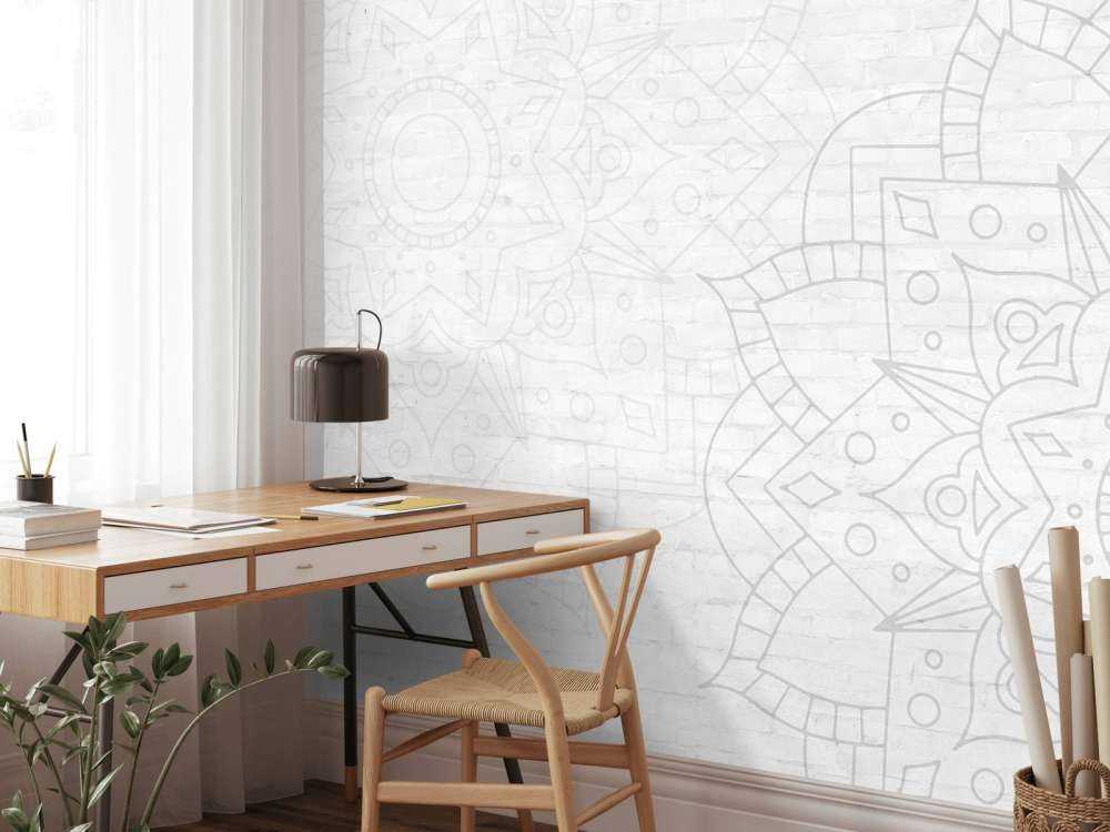 Mandala géométrique subtil