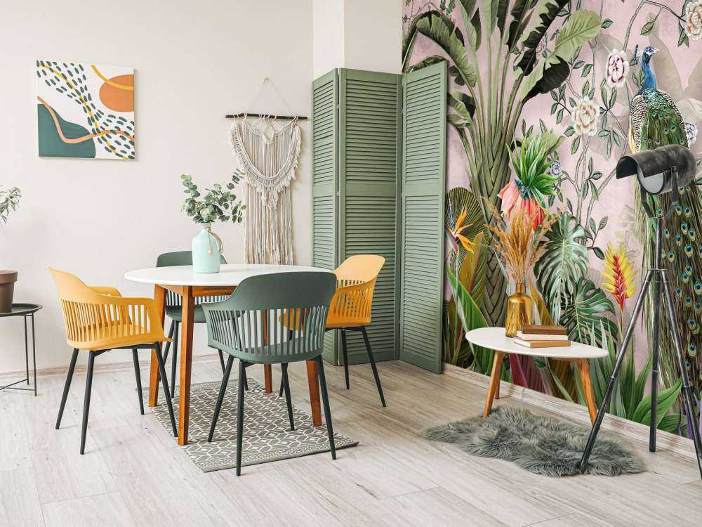 Paon dans la Beauté Tropicale