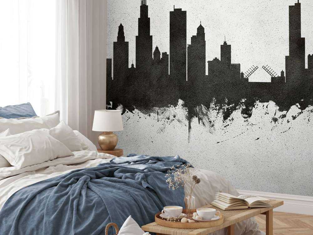 Aquarelle skyline, Chicago