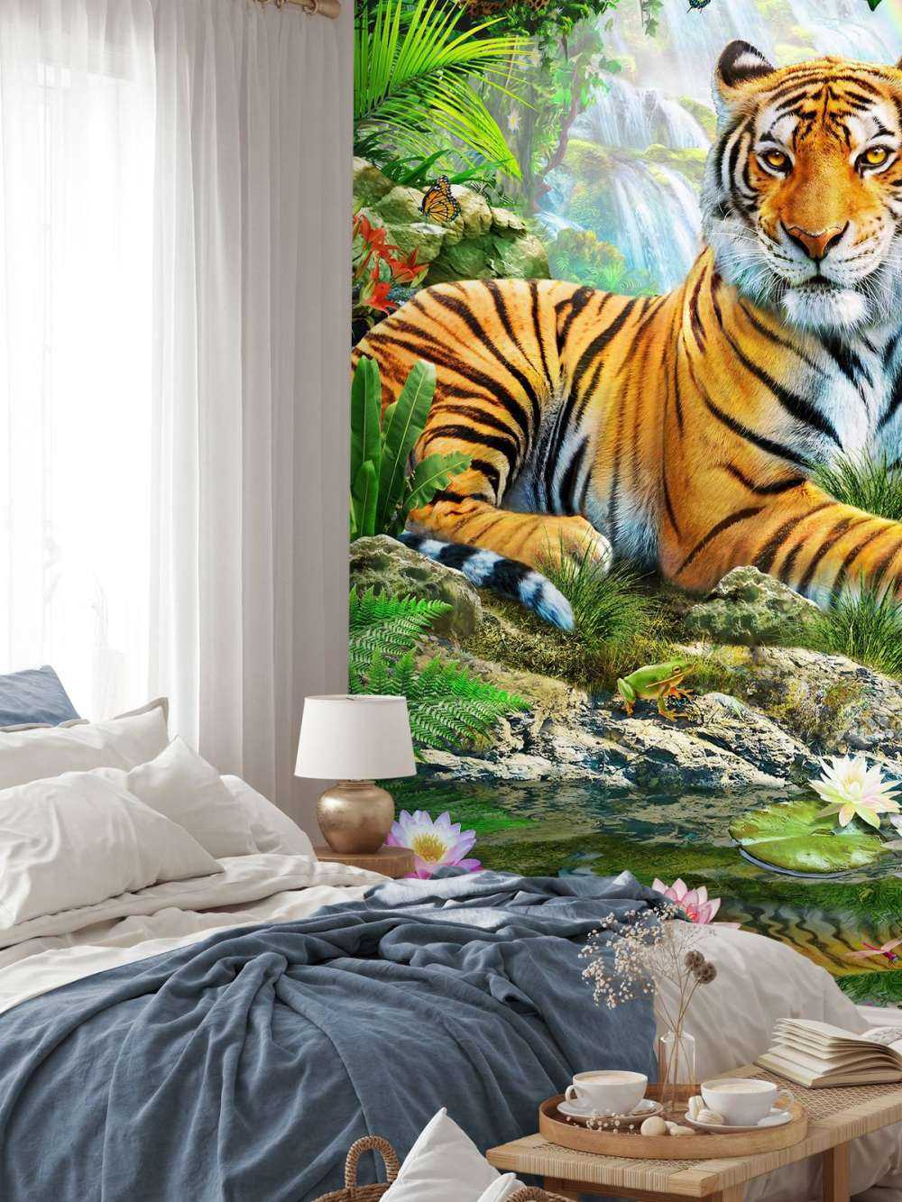 Tiger on a rock