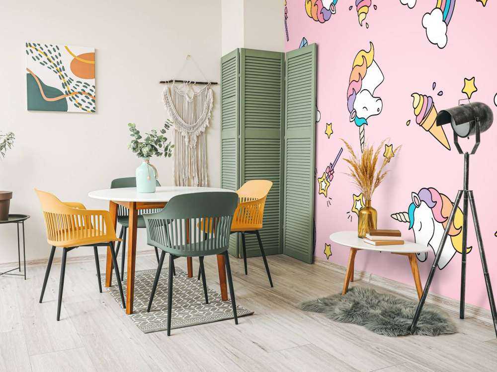 Motif licorne coloré