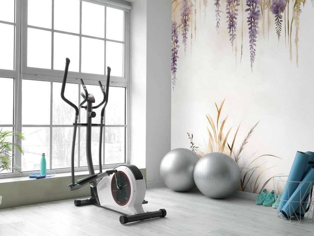 Glycine et Graminées Bleues