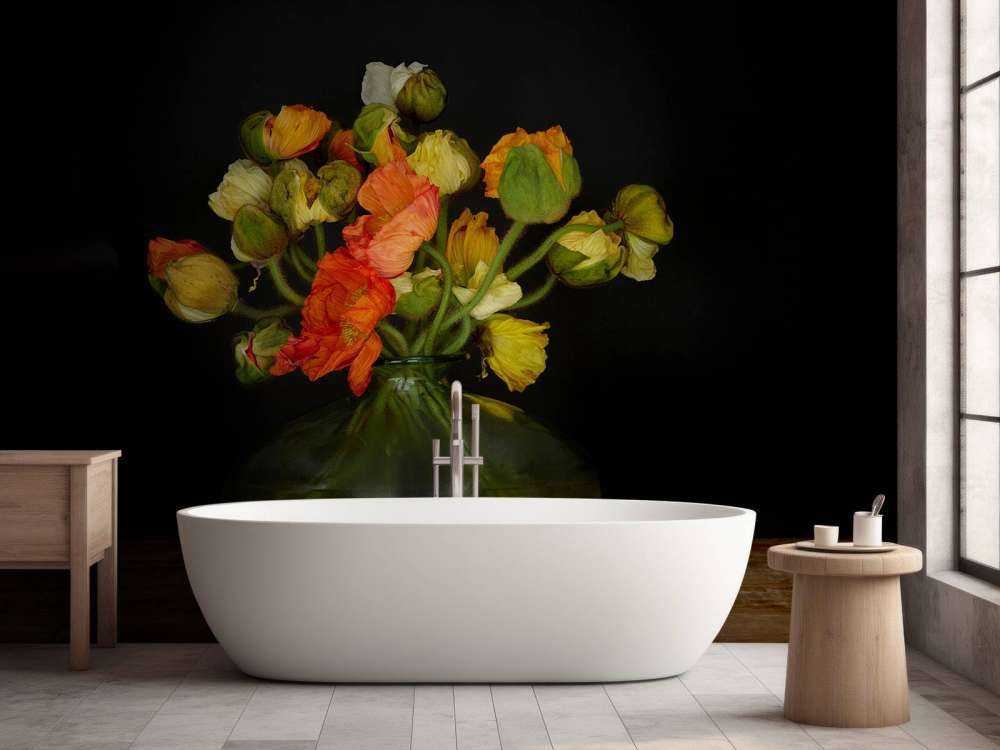 Vase pittoresque avec des fleurs