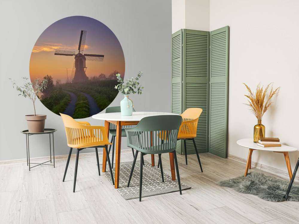 Moulin au lever du soleil