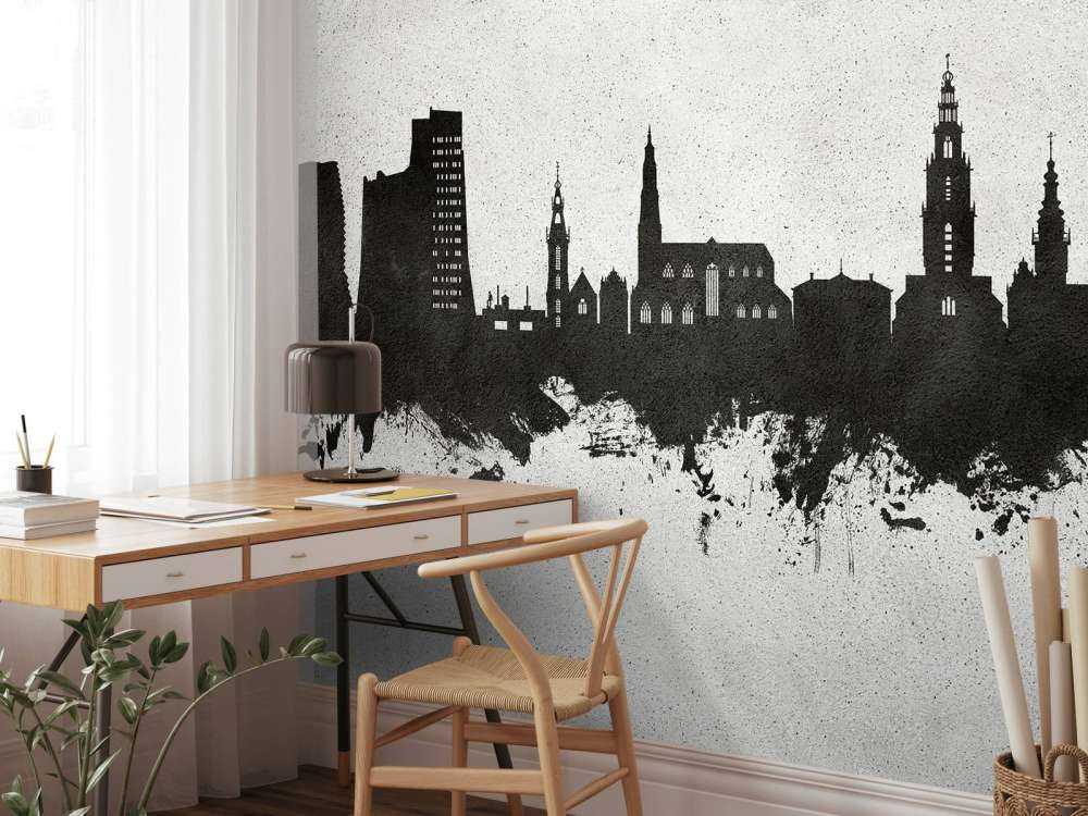 Aquarelle skyline, Groningue