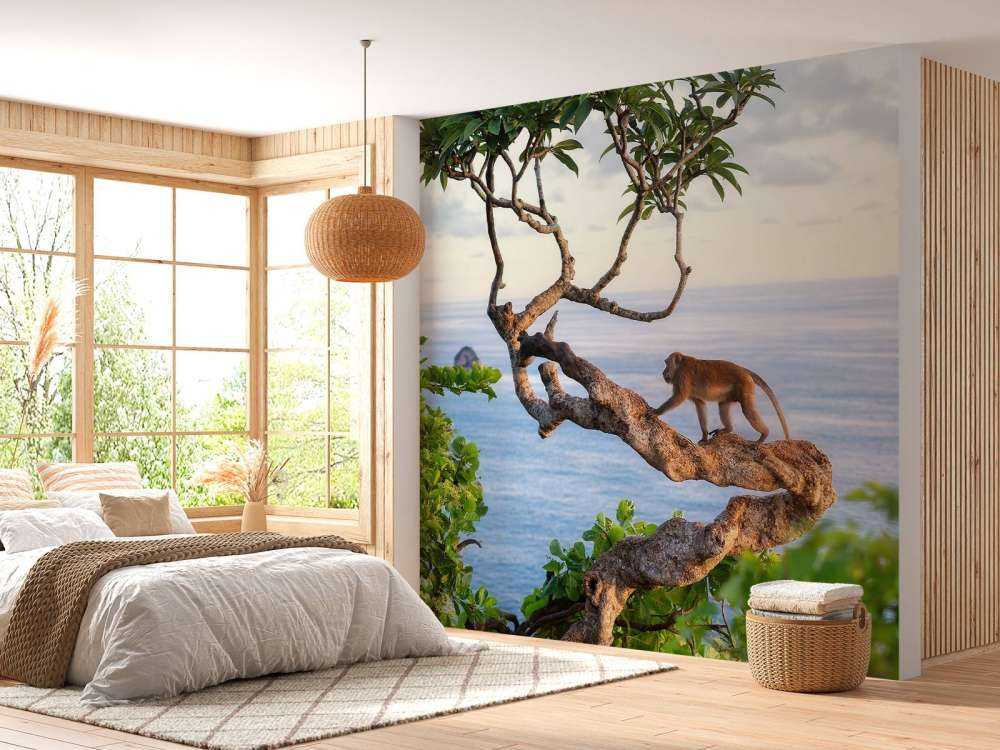 Singe sur un arbre