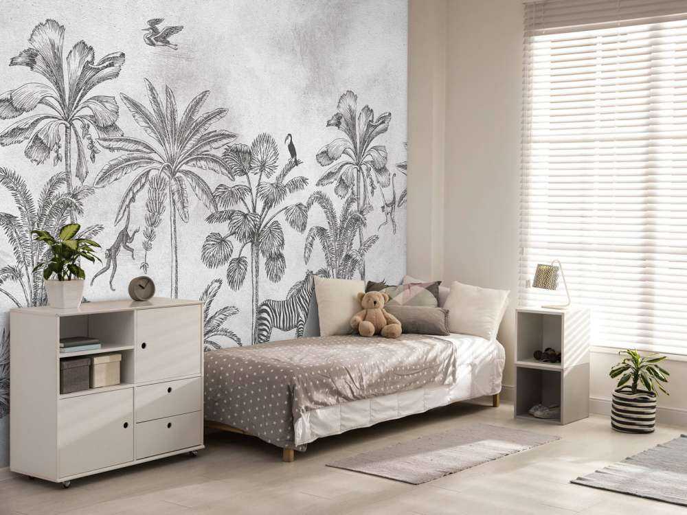 Animal tropical jungle gris