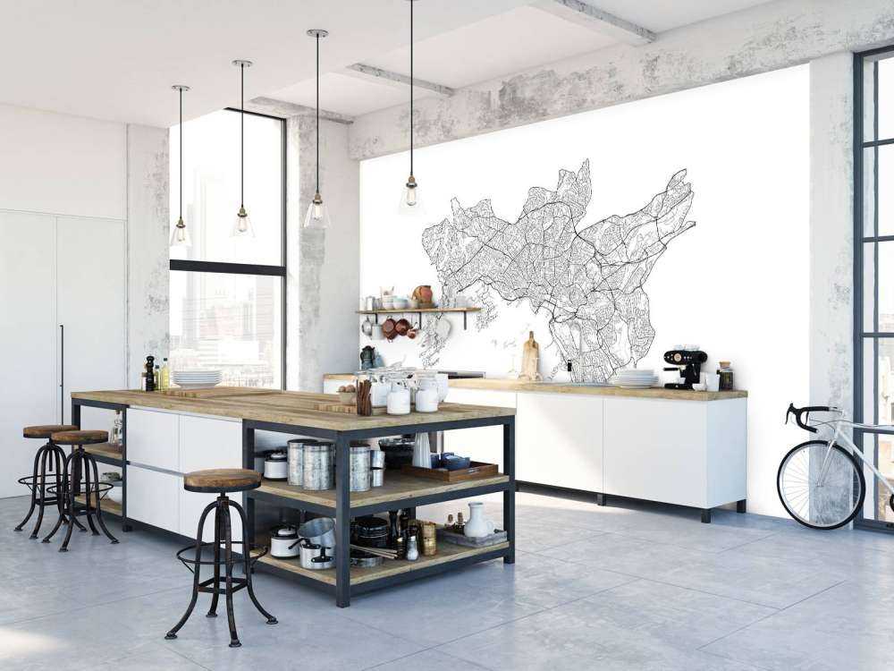 Carte d'Oslo, blanc