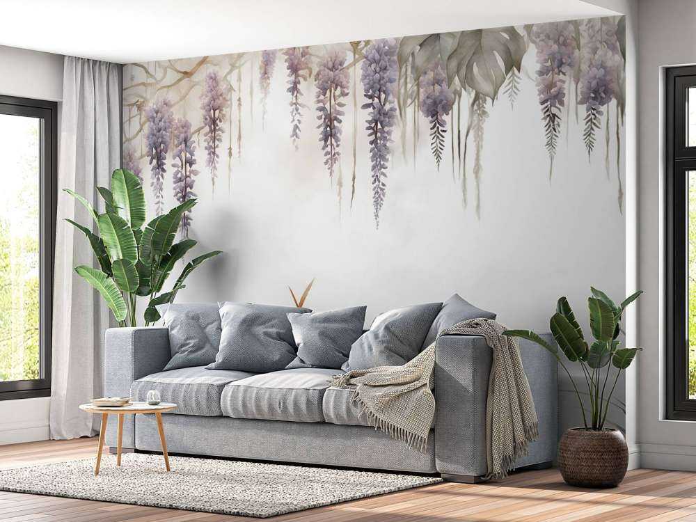 Glycine et Graminées Beige