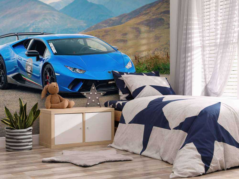 Lamborghini Huracán STO dans les montagnes