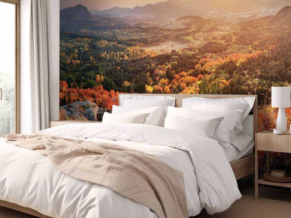 Paysage d'automne dans les montagnes